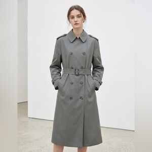 Vintage Minimalist Trench Coat-London Fog- Maincoats Unisex-Oversized